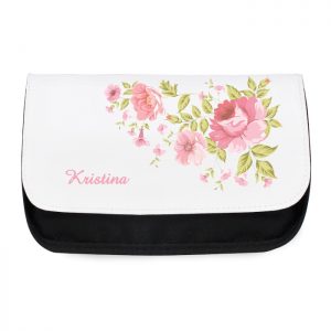 Personalised Roses Makeup Bag