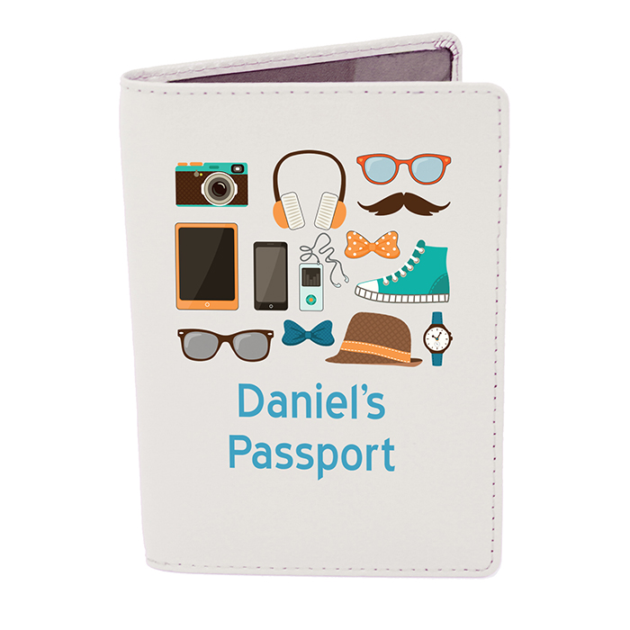 Personalised Male Leather Passport Holder - Image 3