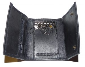 Black Leather Keyholder / keycase