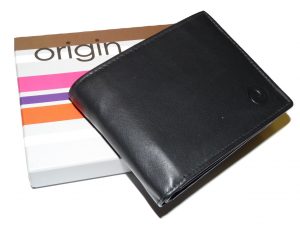 RFID Large Bi Fold Leather Wallet