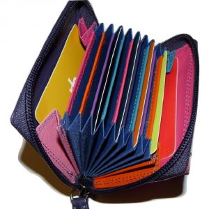 Concertina RFID Leather credit card holder