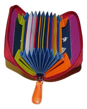 Concertina RFID Leather credit card holder