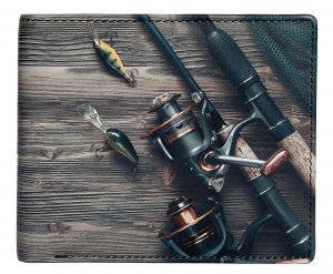 Fishing RFID Leather Wallet