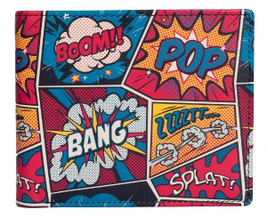 Comic RFID Leather Wallet