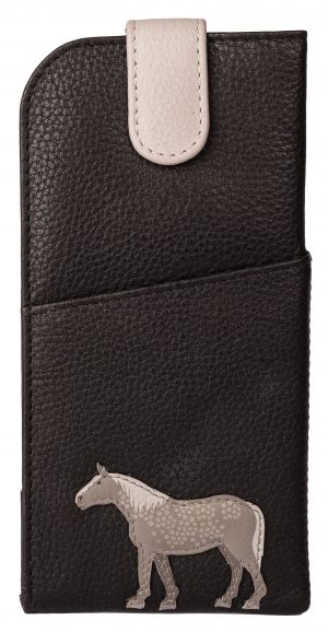 Leather Horse Glasses Case