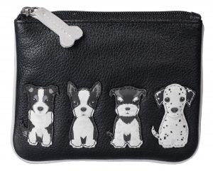 Leather Sitting Dog Coin Purse
