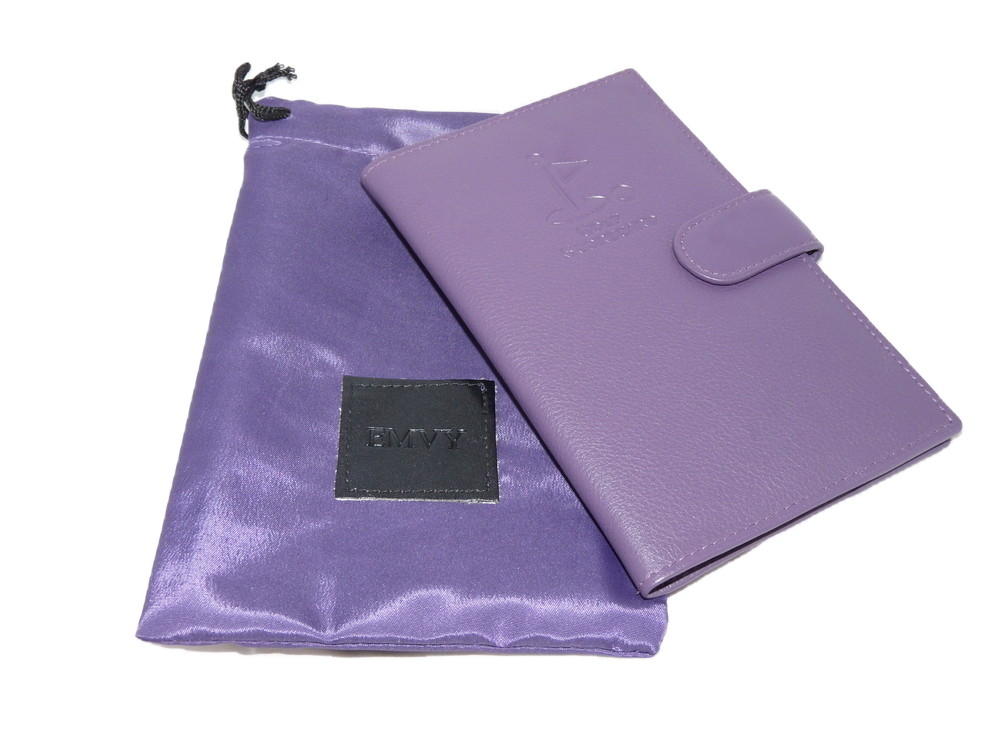 Purple Leather Golf Scorecard with giftbag - Image 3