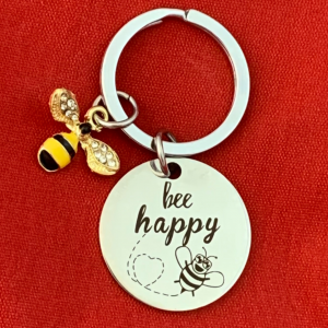 bee keyring