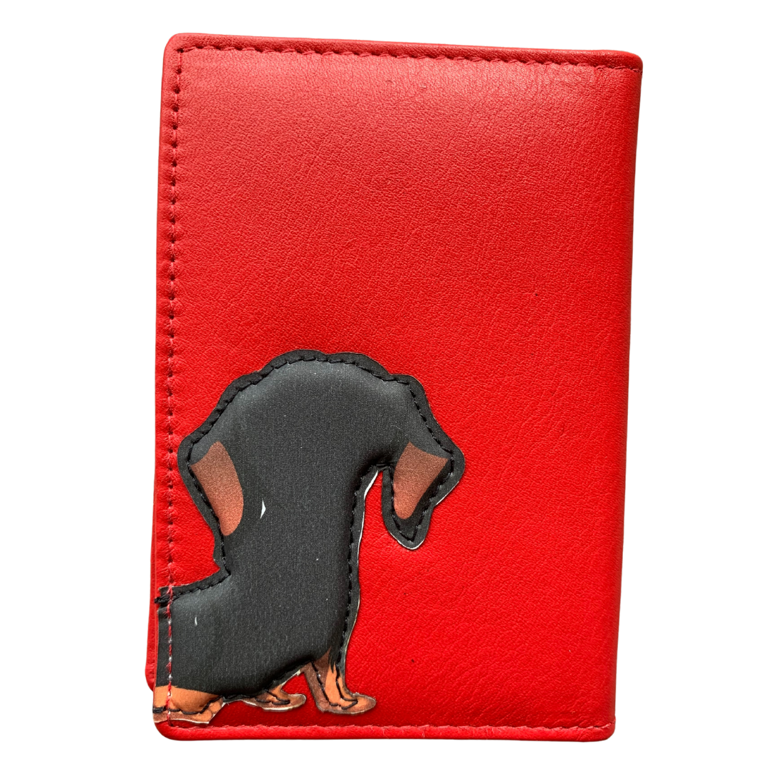 Leather Dachshund Card / ID Holder - Image 2