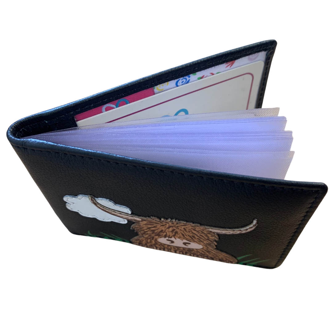 Highland Cow Leather Card Holder - Image 6