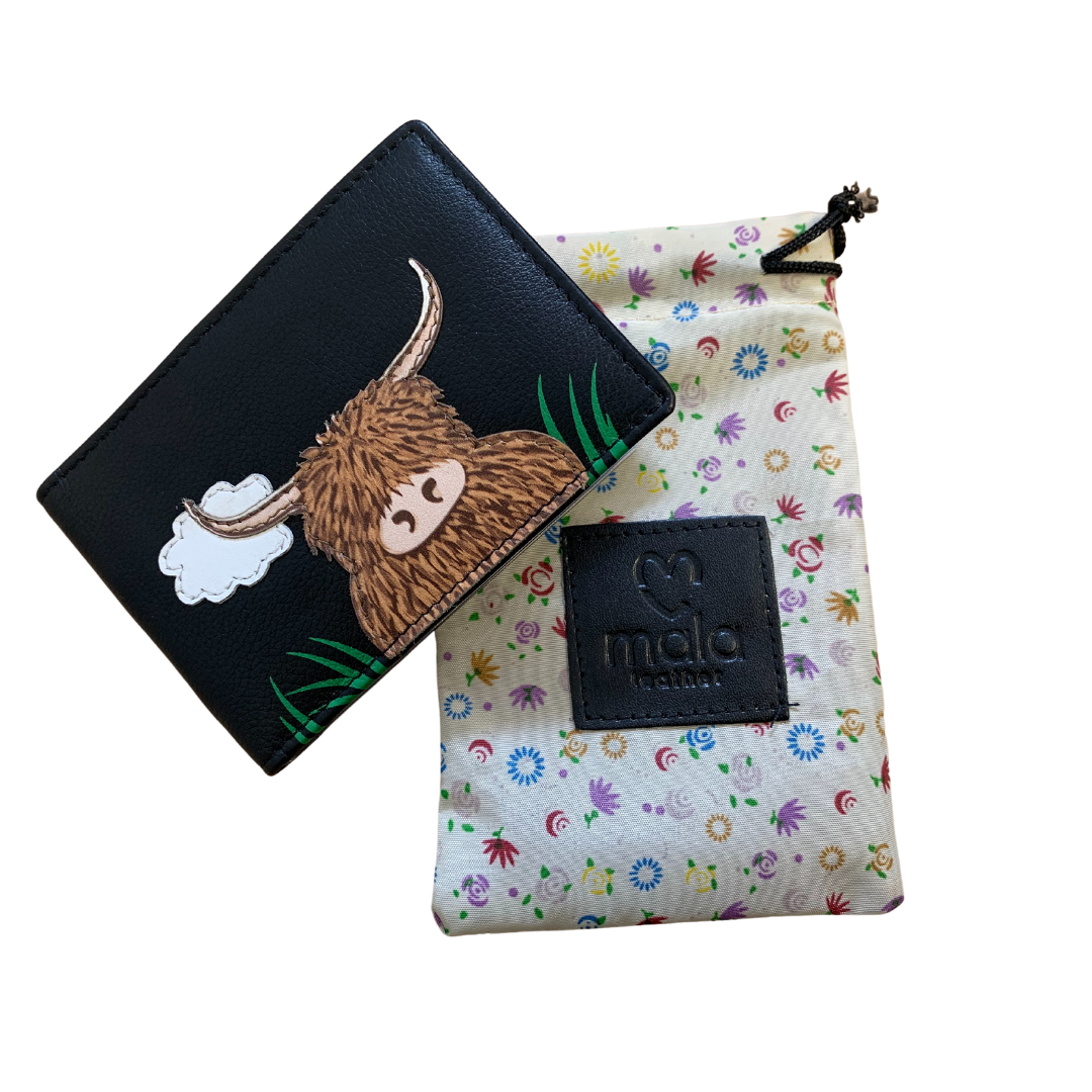 Highland Cow Leather Card Holder - Image 4