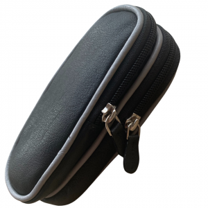 double glasses case leather