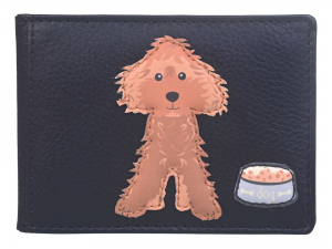 Leather Cockapoo RFID Card / ID Holder