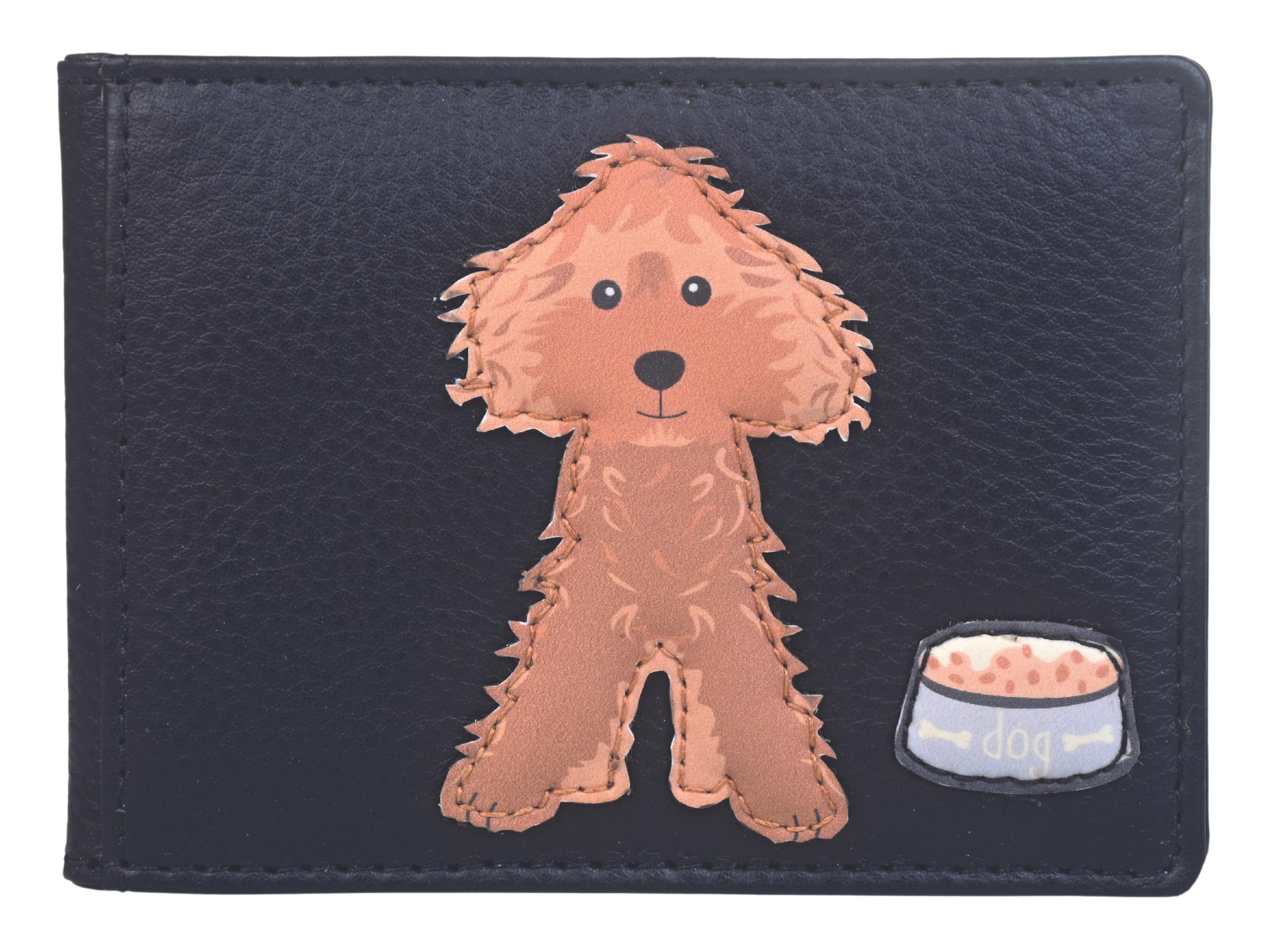 Leather Cockapoo RFID Card / ID Holder