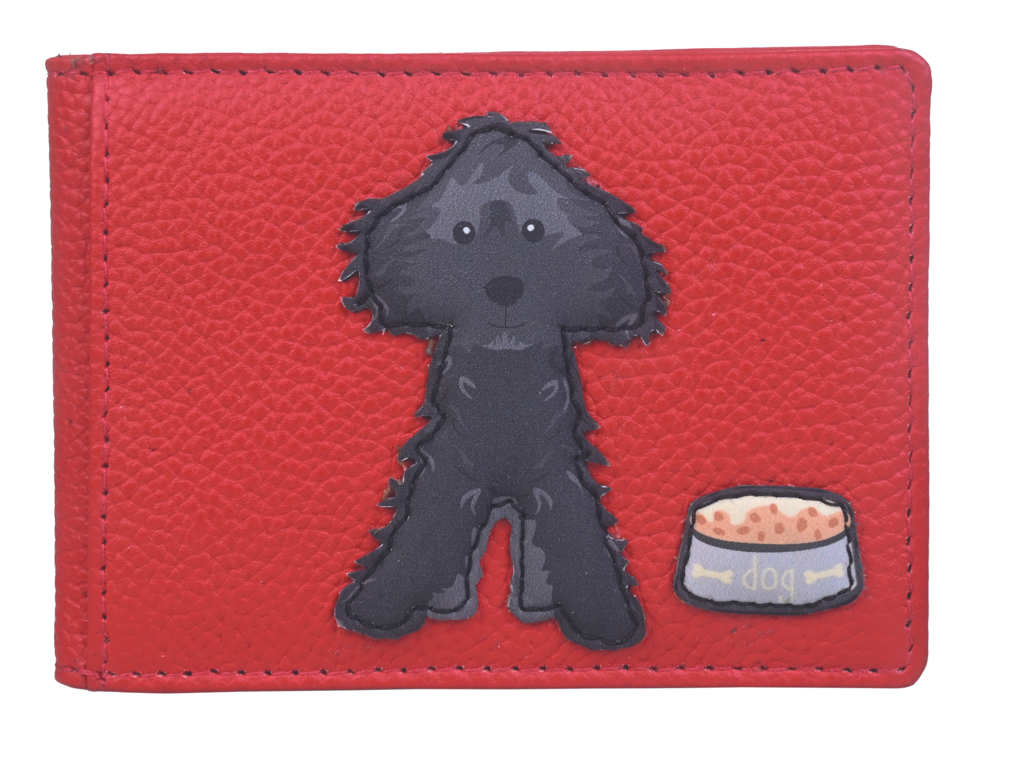 Leather Cockapoo RFID Card / ID Holder