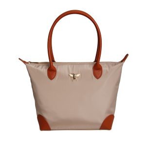 Shoreditch Bee Tote Bag - LARGE STONE