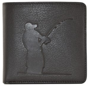 Leather RFID Fishing Slim Wallet