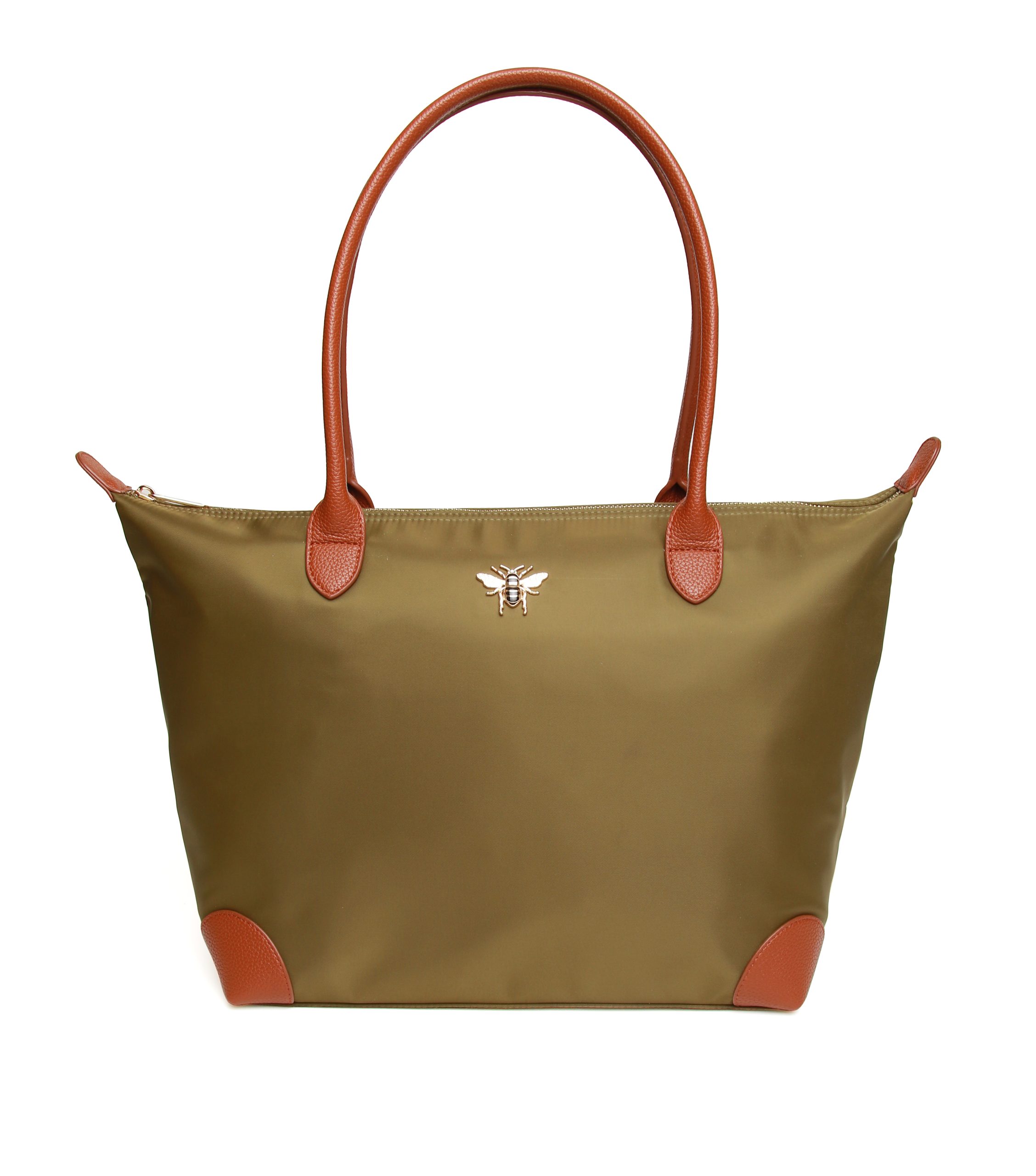 Shoreditch Bee Tote Bag - LARGE Olive - Image 5