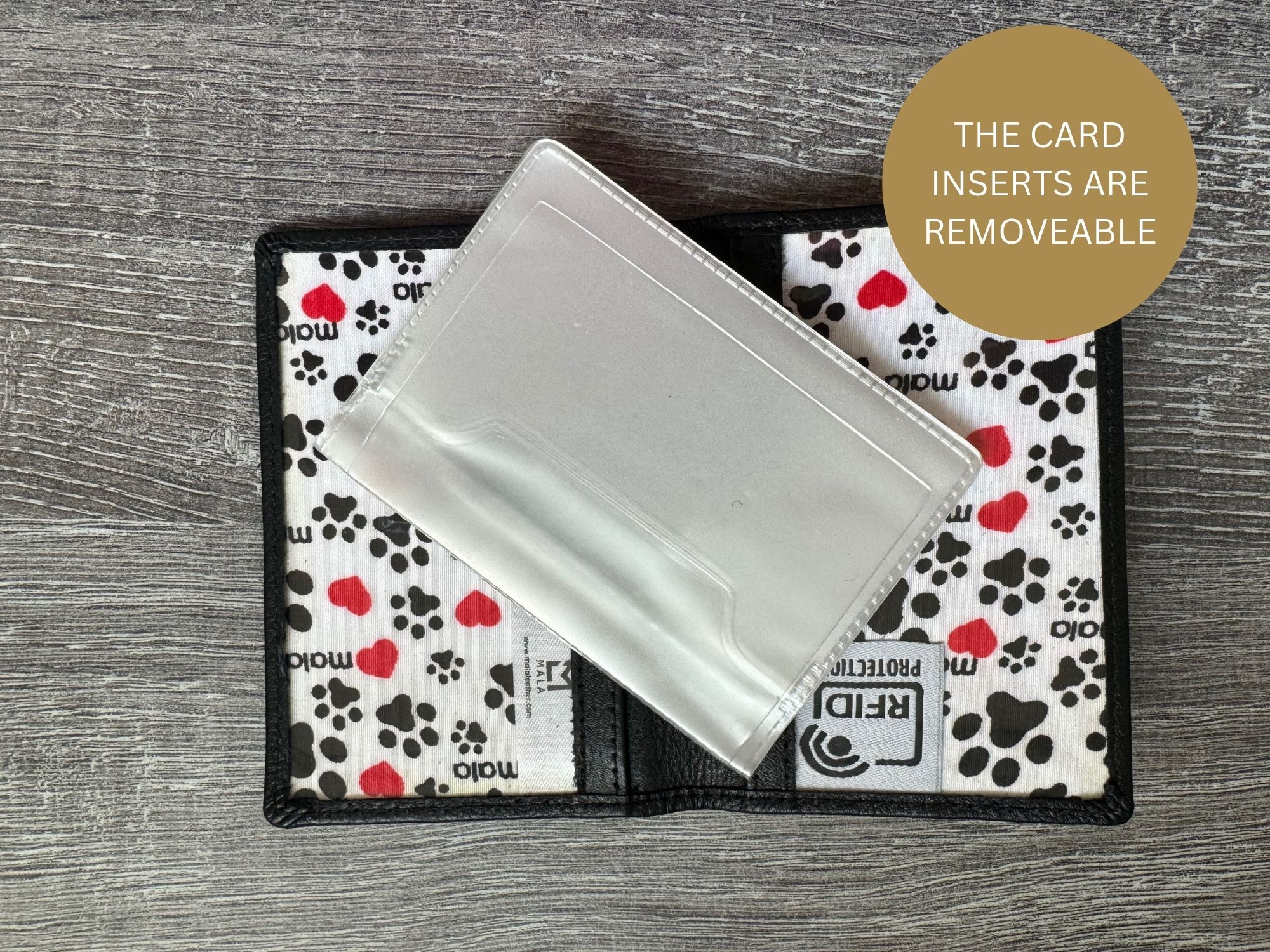 Leather Coco Maltipoo RFID Card / ID Holder - Image 2