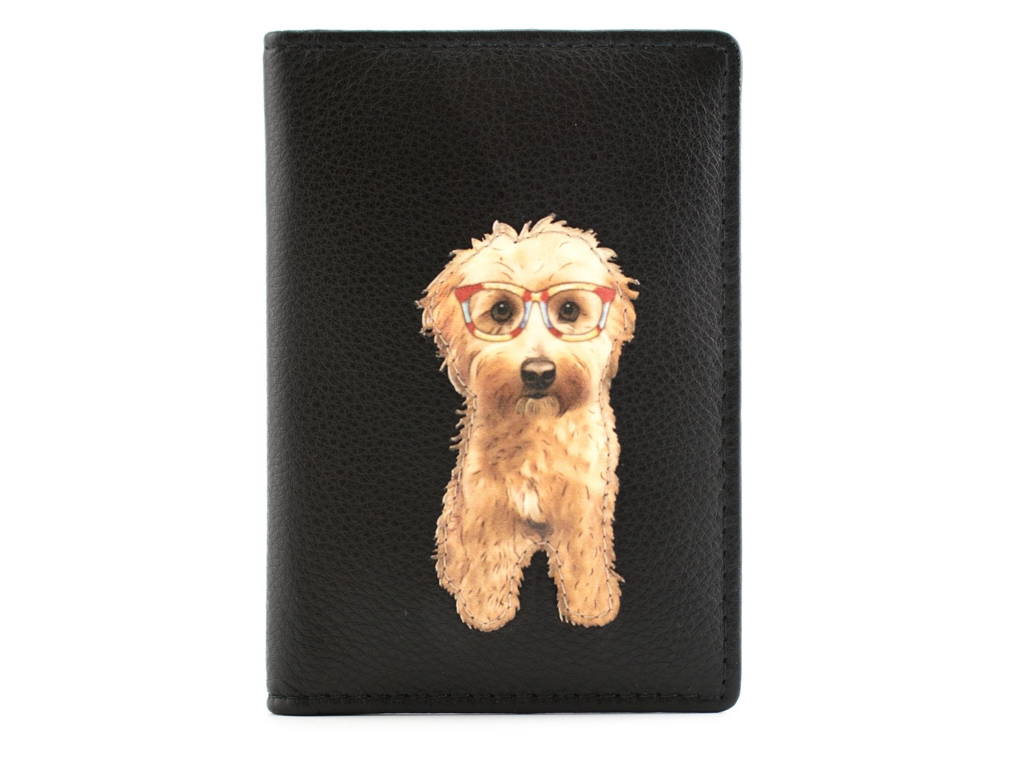 Leather Coco Maltipoo RFID Card / ID Holder