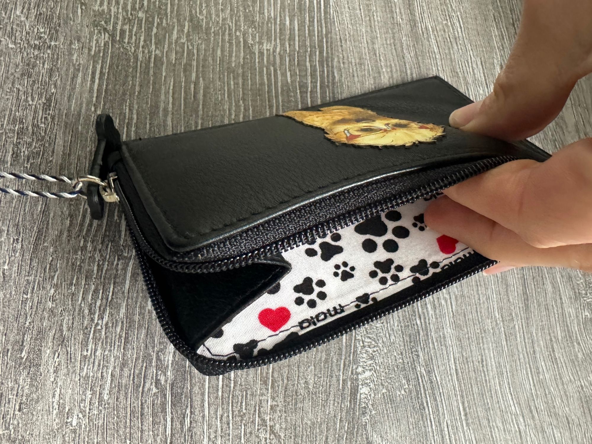 Cocos Glasses Dog RFID Coin & Card Purse - Image 5