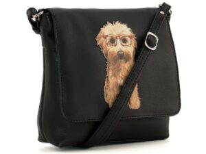 Cocos Glasses Leather Crossbody Bag