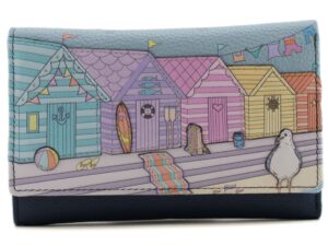 RFID Leather Woolacombe Large Trifold Purse