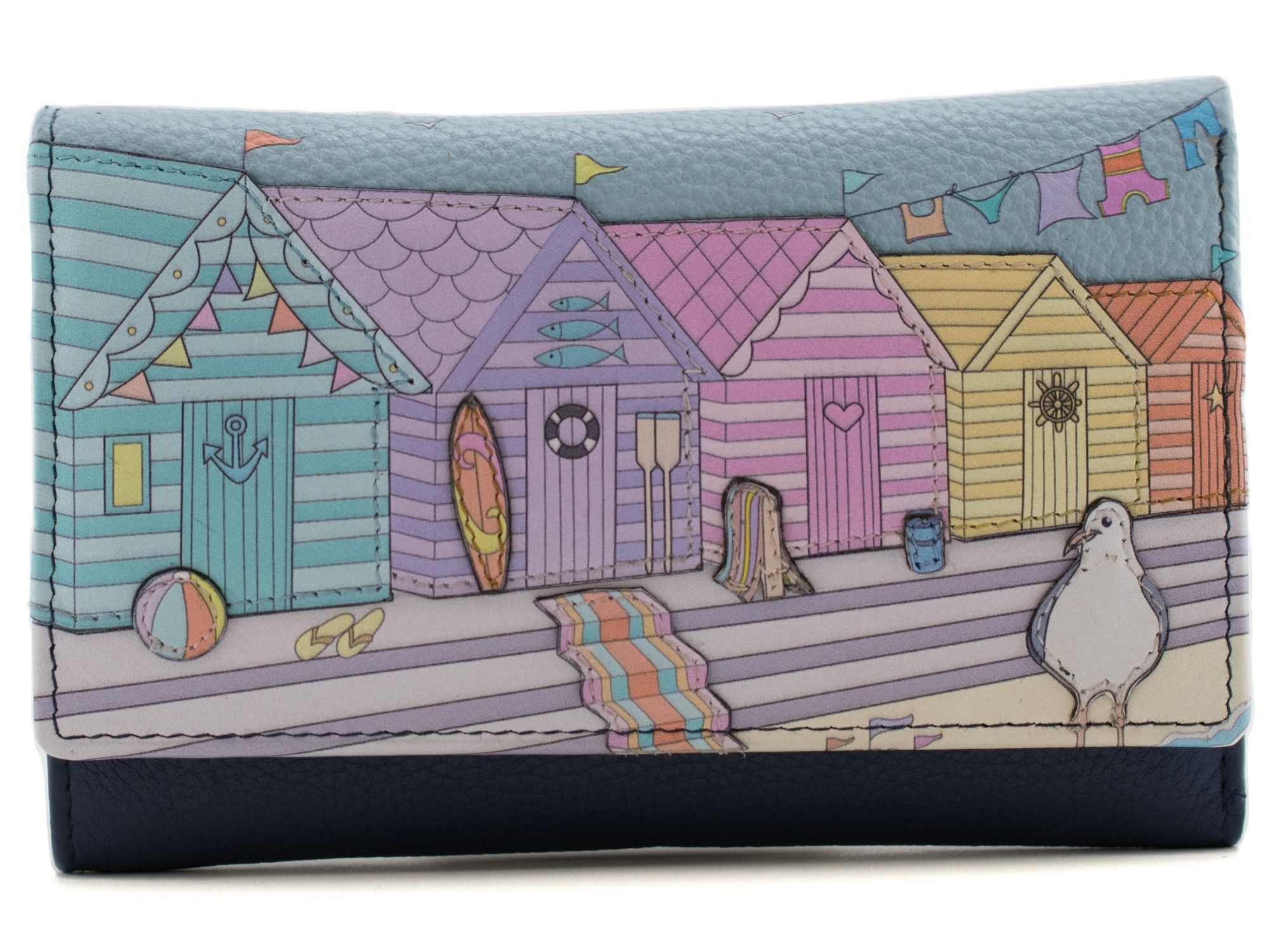 RFID Leather Woolacombe Large Trifold Purse