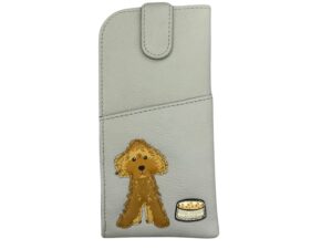 Cockapoo Dog Leather Glasses Case