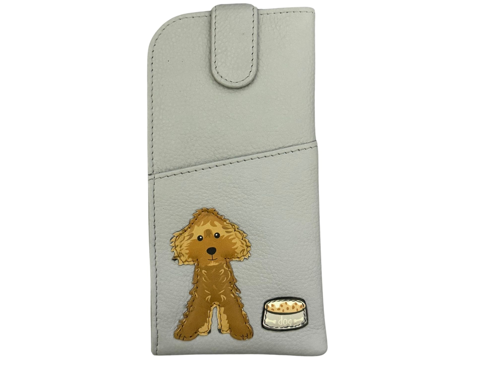 Cockapoo Dog Leather Glasses Case