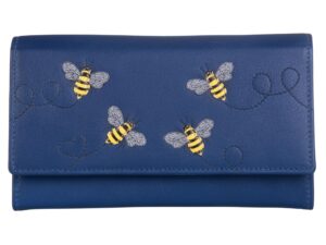 RFID Leather Bee Purse - Suri