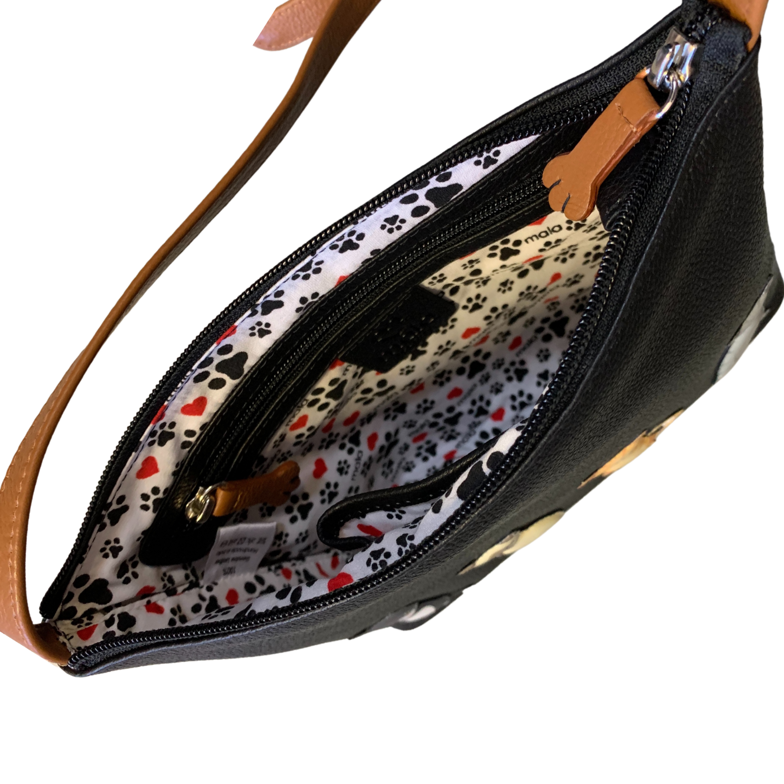 Sitting Cats Leather Midi Crossbody Bag - Image 15