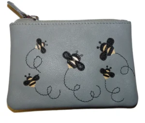 Bumble Bee Coin Purse by Mala Leather & gift dustbag 4171 10 soft leather MISCHA