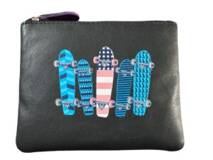 Mala Leather Skateboard Leather Coin Purse