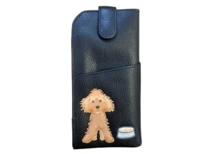 Cockapoo Dog Leather Glasses Case