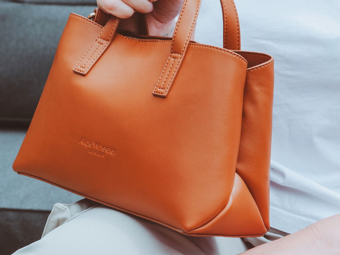 Vegan Nappa Range Florence Handbag Grab Bag Shoulder Bag - Image 12