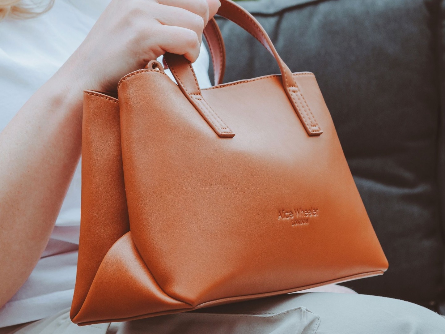 Vegan Nappa Range Florence Handbag Grab Bag Shoulder Bag - Image 11