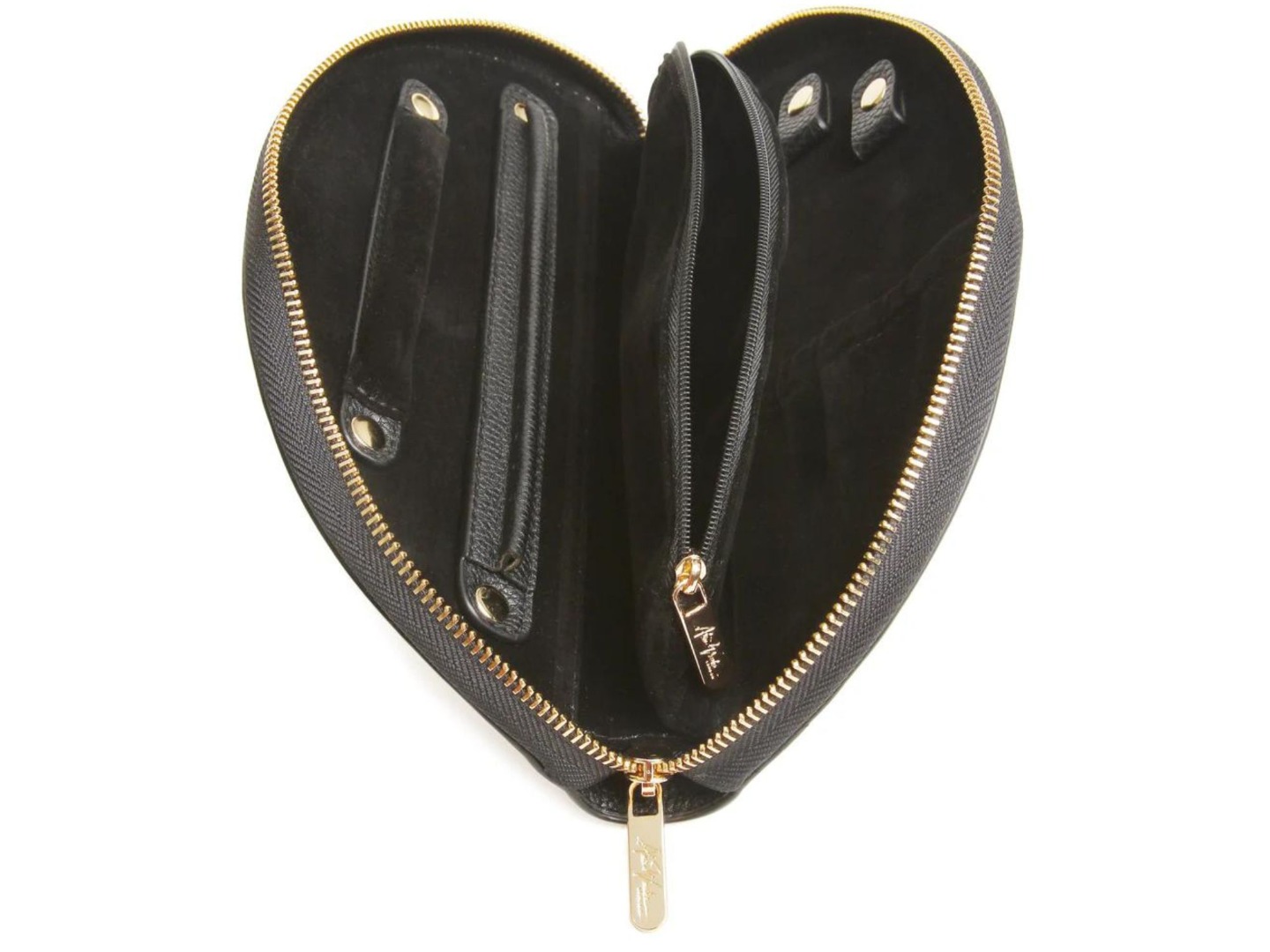 Alice Wheeler Bee Crescent Large Jewellery Travel Case Roll with Gift dustbag - Image 8