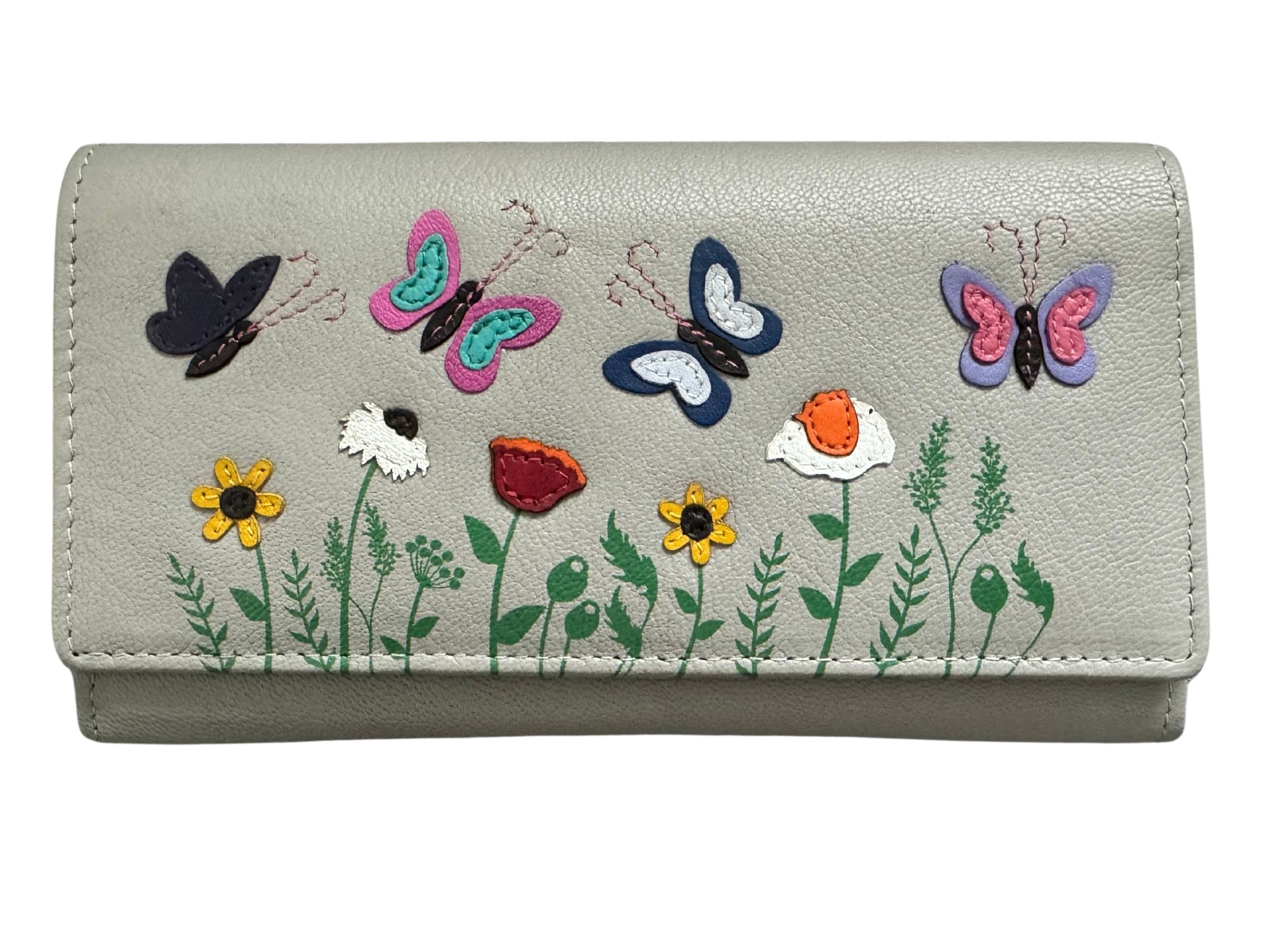 Butterfly RFID Leather Matinee Purse - Image 2