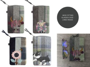 Earth Squared Wide Fitting Applique Picture Glasses Sunglasses Phone Pencil Case