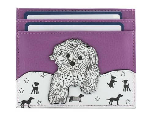 Mala Leather Coco Puppy Dog RFID Card Holder with Coin Pocket, 10.5 x 8.5 cm, Small, Leather - Image 2