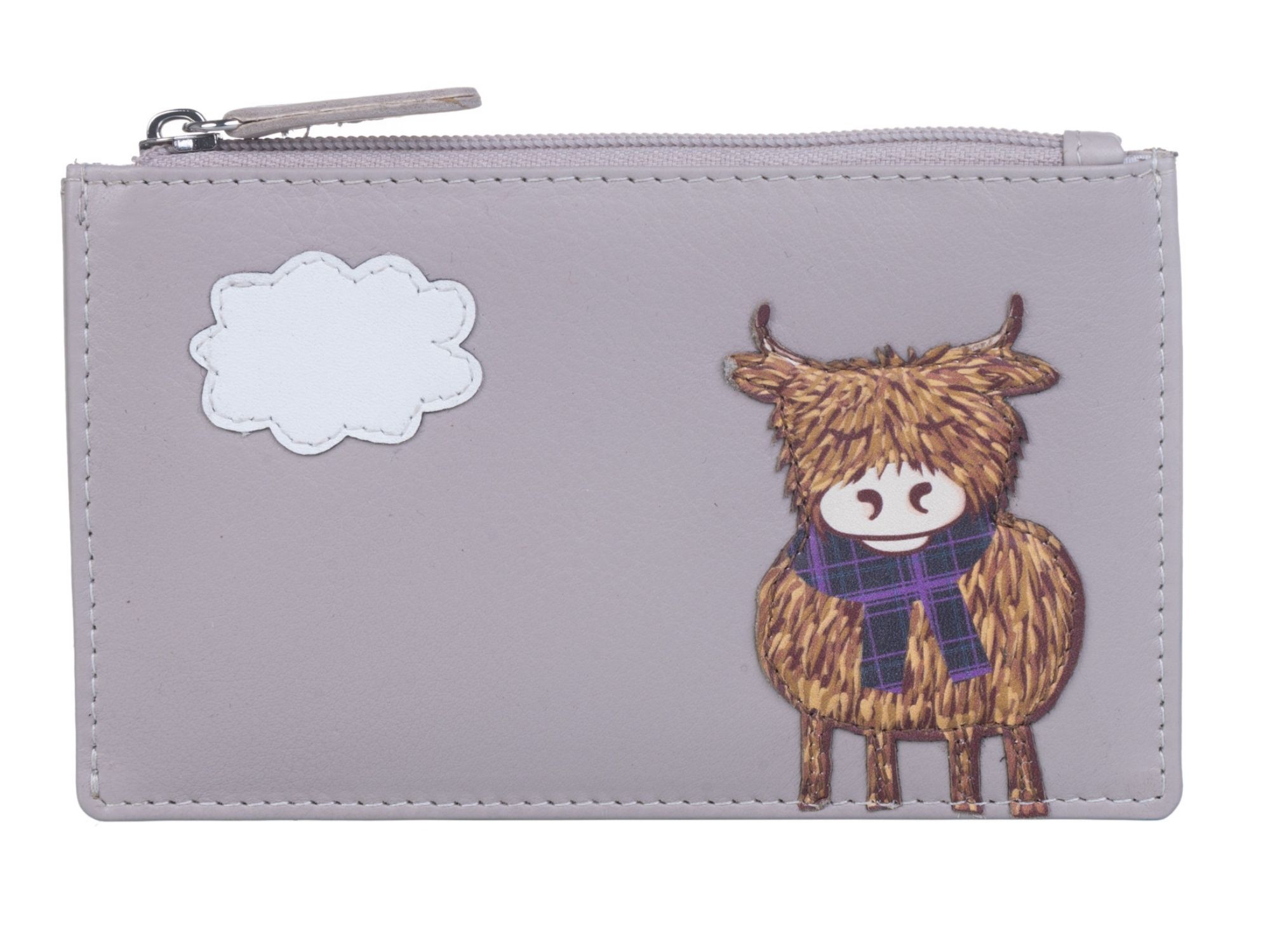 Highland Cow Leather RFID Card & Coin Purse - Image 9