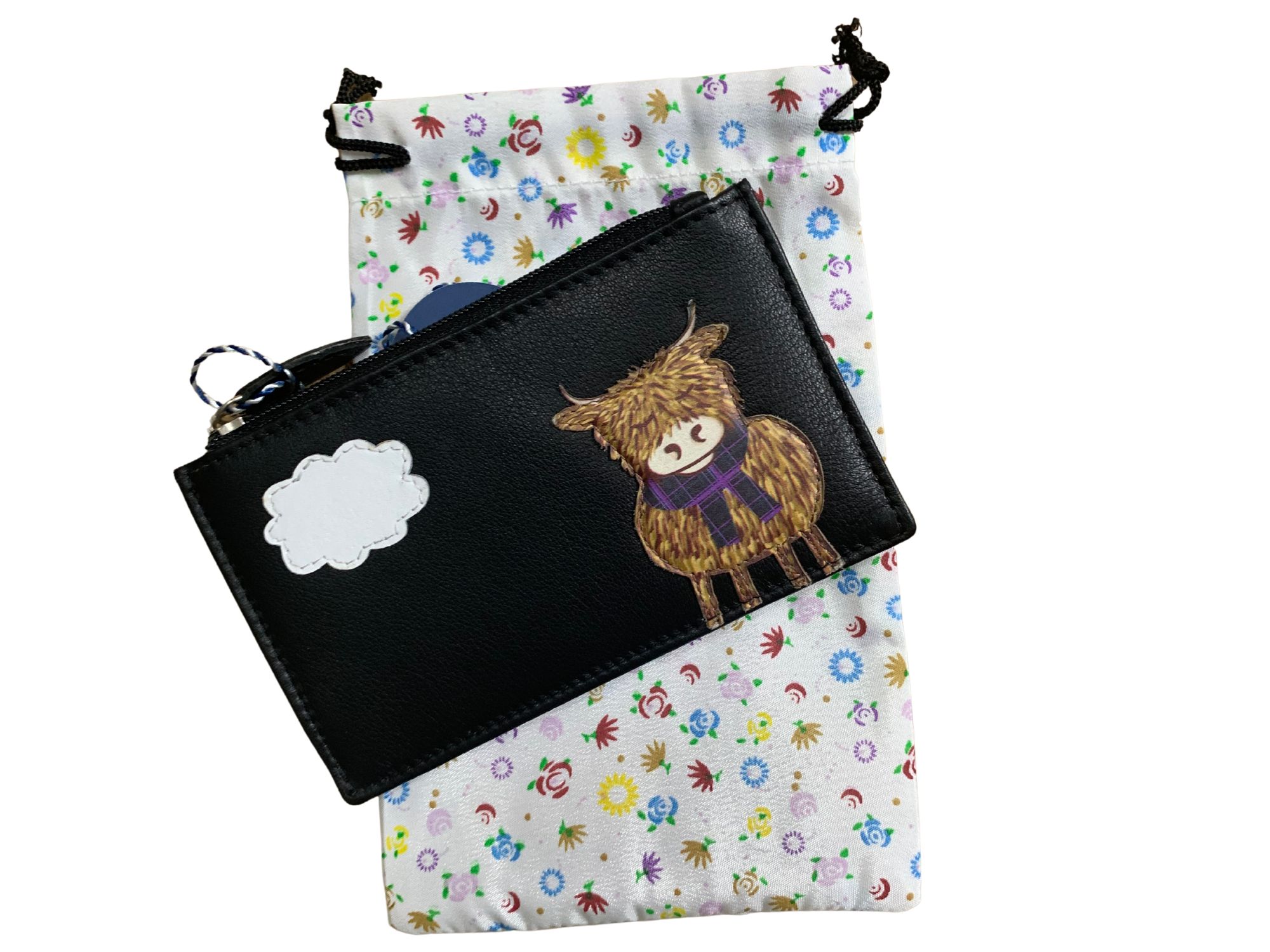 Highland Cow Leather RFID Card & Coin Purse - Image 6