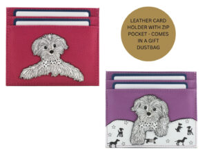 Mala Leather Coco Puppy Dog RFID Card Holder with Coin Pocket, 10.5 x 8.5 cm, Small, Leather