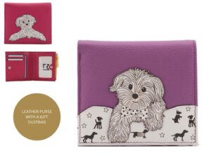 Mala Coco Puppy Leather Purse, Compact Purse with Coin Zip Pocket
