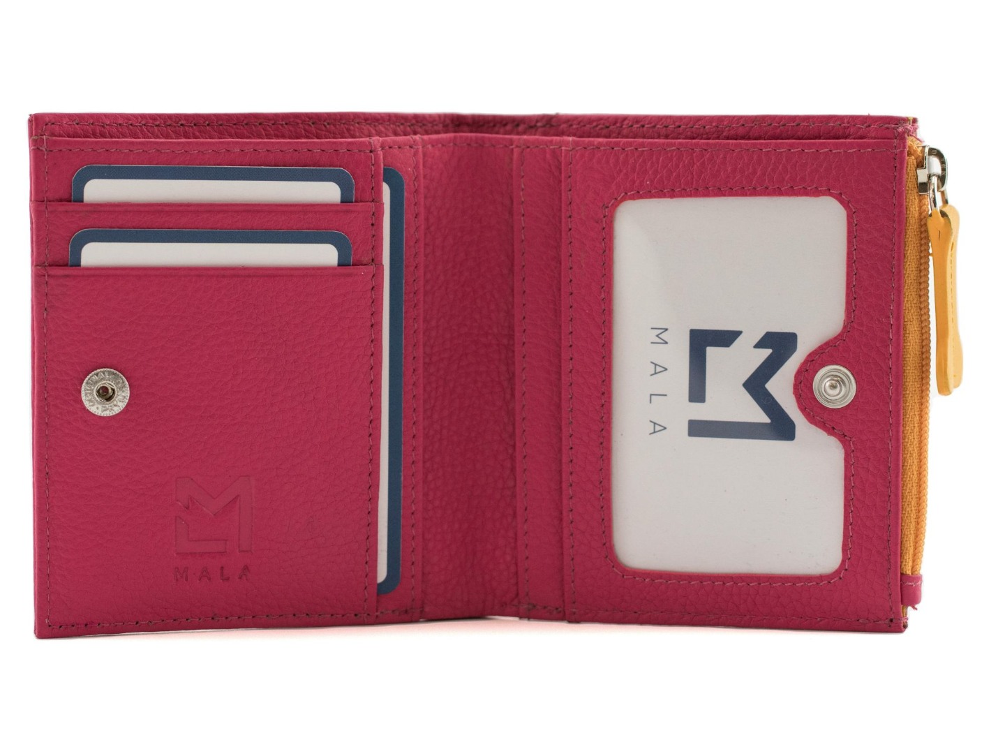 Mala Coco Puppy Leather Purse, Compact Purse with Coin Zip Pocket - Image 6