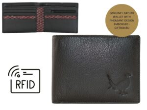 Grayson Leather Pheasant RFID Bifold Walle