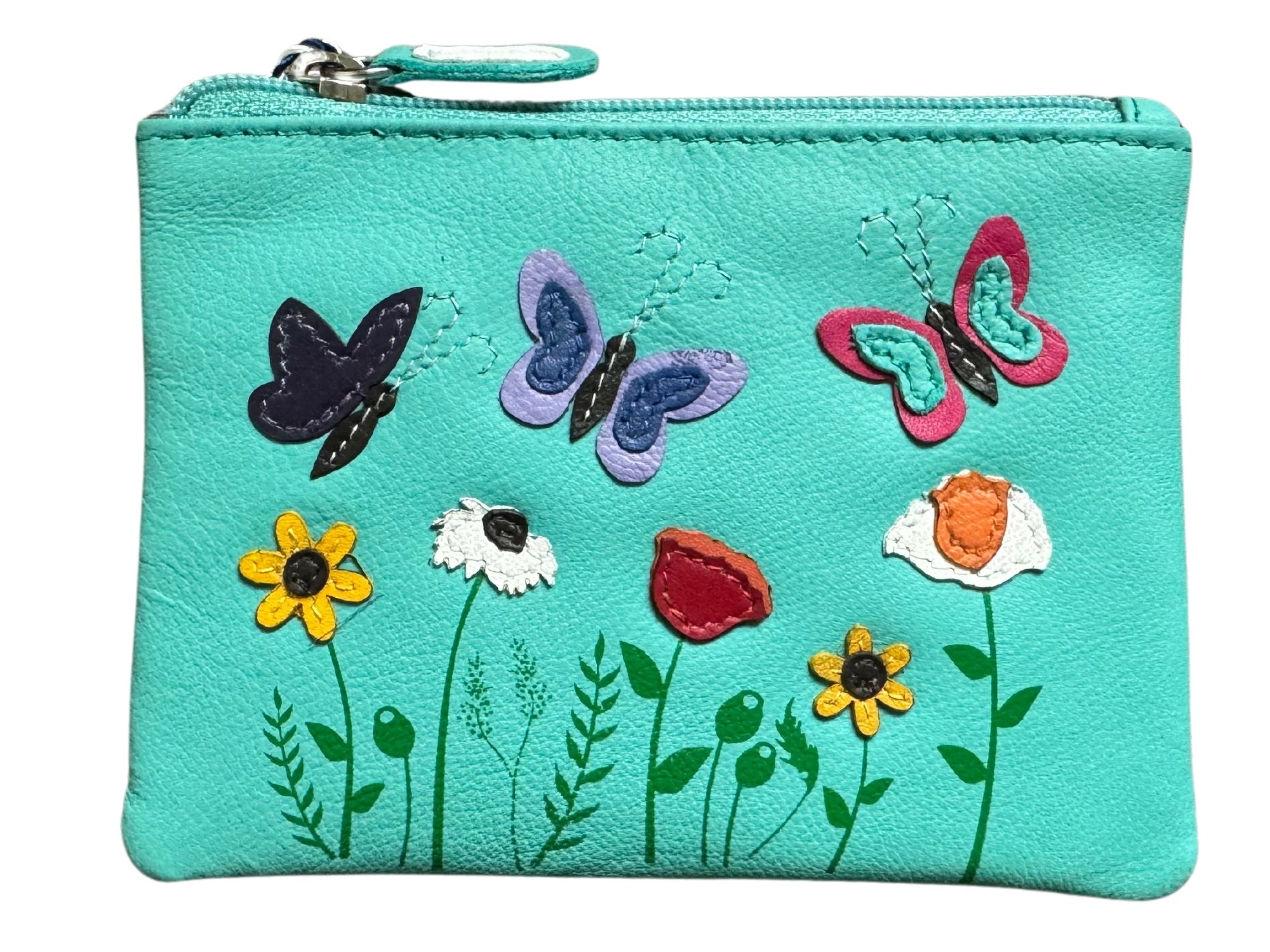 Sophia Leather RFID Card & Coin Purse