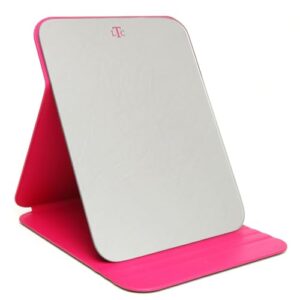 Vegan Leather Boxed Folding Travel Vanity Mirror
