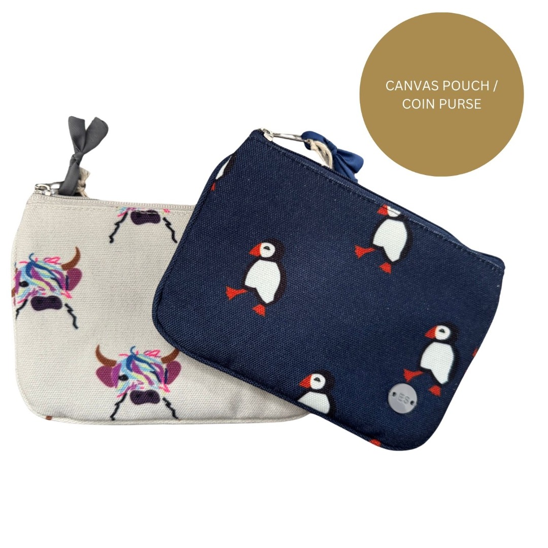 Earth Squared Animal 100% Cotton Canvas Coin Purse, 17 x 12 x 1 cm, Cotton - Image 10